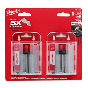 Milwaukee 48-22-1975T 2PK 75PC Utility Blades with Dispensers