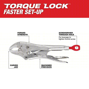 Milwaukee 48-22-3423 4 in. Curved Jaw Locking Pliers