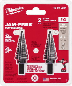 Milwaukee 48-89-9234 2PC Step Drill Bit Set #4
