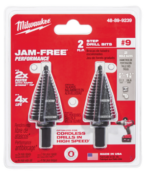Milwaukee 48-89-9239 2PC Step Drill Bit Set #9