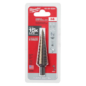 Milwaukee 48-89-9284 Cobalt Step Drill Bit #4 (3/16-7/8")