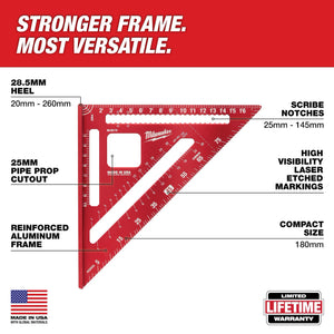 Milwaukee MLSQ170 180mm Rafter Square