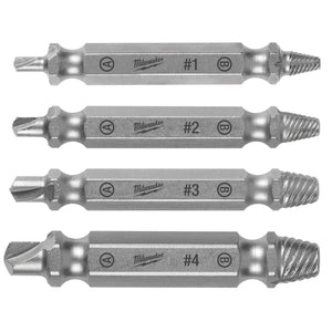 Milwaukee 49-57-9001 4PC M2 Steel Screw Extractor Set