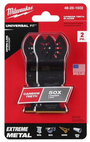 Milwaukee 49-25-1502 OPEN-LOK 1-3/8 in. Carbide Teeth Metal Blade 2 PK
