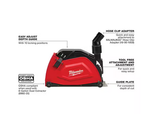 Milwaukee 49-40-6120 7" / 9" Large Angle Grinder Cutting Shroud