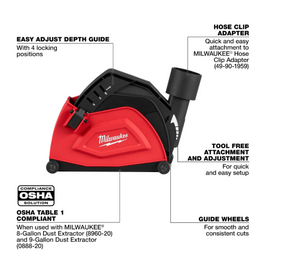 Milwaukee 49-40-6205 5" Cutting Dust Shroud