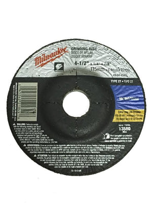 Milwaukee 49-94-4580 4-1/2 x 1/4 x 7/8 Type-27 Grinding Wheel