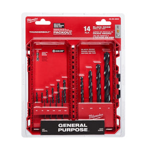 Milwaukee 48-89-2800 THUNDERBOLT Black Oxide Drill Bit Set 14PC