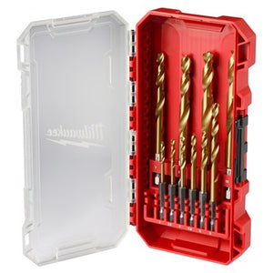 Milwaukee 48-89-4859 10PC RED HELIX Titanium Metric Drill Bit Set