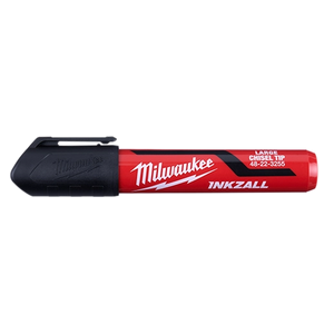 Milwaukee 48-22-3250 INKZALL 3PC Large Chisel Tip Black Marker