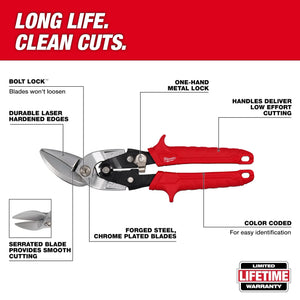 Milwaukee 48-22-4542 10 in. Left-Cut Offset Snips