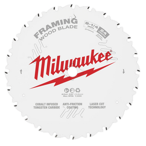Milwaukee 48-40-0820 8-1/4" 24T Framing Circular Saw Blade