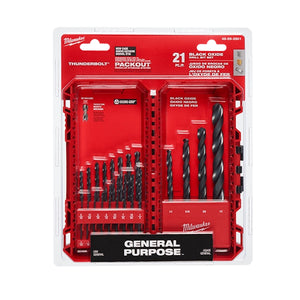 Milwaukee 48-89-2801 THUNDERBOLT® Black Oxide Drill Bit Set - 21PC