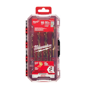 Milwaukee 48-89-4633 Impact Duty Titanium Drill Bit Set 10PC (Open Box)