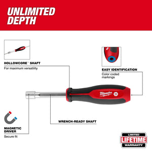 Milwaukee 48-22-2566 10mm HollowCore™ Magnetic Nut Driver