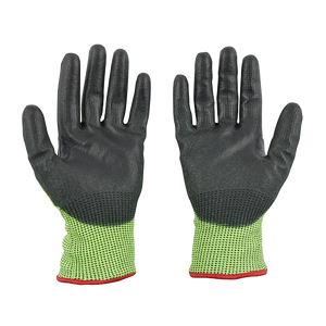 Milwaukee 48-73-8954B 12PC High Vis Cut Level 5 Poly Dipped Gloves - XXL
