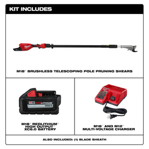 Milwaukee 3008-21 M18™ Brushless Telescoping Pole Pruning Shears Kit