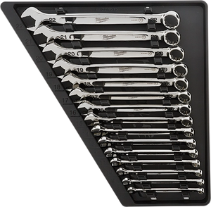 Milwaukee 48-22-9515 15pc Combination Wrench Set - Metric