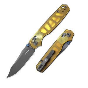 Kizer Pokiman Clutch Lock Knife PEI (3.12" Gray Stonewash)