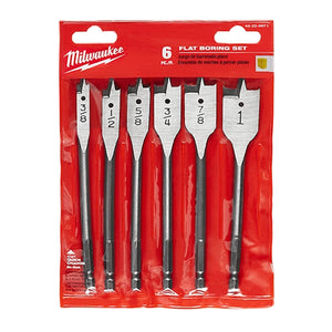 Milwaukee 49-22-0071 Flat Boring Bit 6" Universal Set - 6PC