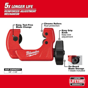Milwaukee 48-22-4251 1 in. Mini Copper Tubing Cutter