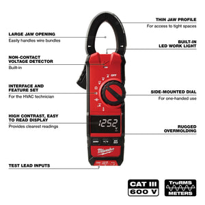 Milwaukee 2236-20 Digital Clamp Meter for HVAC/R