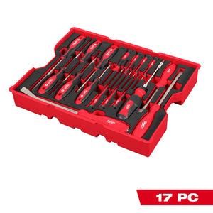 Milwaukee 48-22-0158 Screwdriver & Pry Bar Set w/ Tray for PACKOUT Drawers 17PC