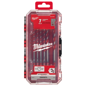 Milwaukee 48-20-9052 7PC SHOCKWAVE™ Impact Duty Carbide Hammer Drill Bit Set