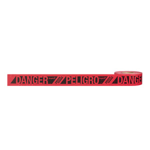 Milwaukee 173-RDT Empire Presco 3" x 500' Reinforced Red Danger Tape