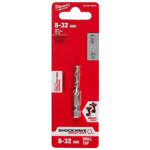 Milwaukee 48-89-4870 SHOCKWAVE 8-32 UNC Steel Impact Rated Drill Tap Bit