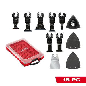 Milwaukee 49-10-9215 Multi-Tool Blade Variety Kit with Modular Case 15PC