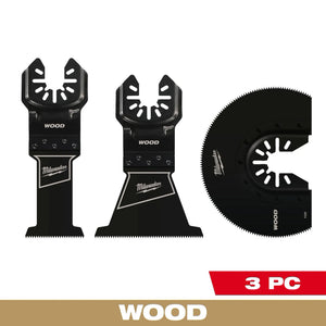 Milwaukee 49-10-9004 HCS Wood Multi-Tool Blade Variety Pack 3PC
