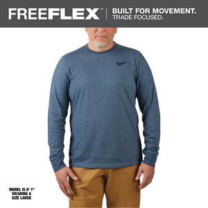 Milwaukee 604 FREEFLEX™ Hybrid Work Tee - Long Sleeve