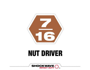 Milwaukee 49-66-4736 SHOCKWAVE 7/16” x 2-9/16” Magnetic Nut Driver (2 PK)