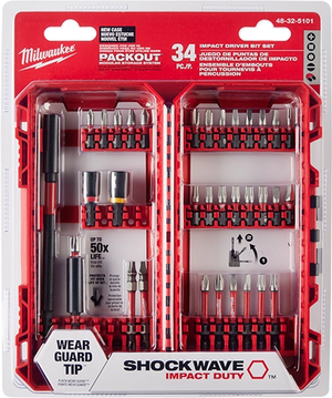 Milwaukee 48-32-5101 SHOCKWAVE™ Impact Duty Driver Bit Set - 34PC