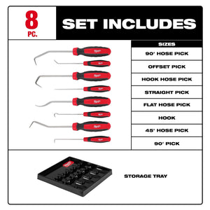 Milwaukee 48-22-9218 8pc Hook & Pick Set (Open Box)