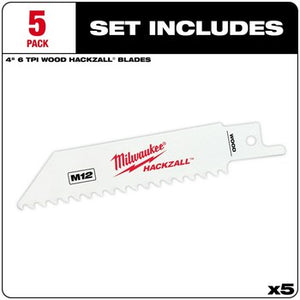 Milwaukee 49-00-5460 M12 Hackzall Blade-Wood