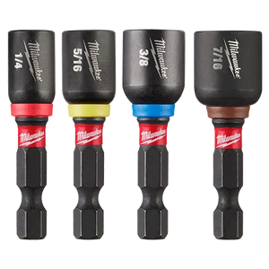 Milwaukee 49-66-4562 4PC SHOCKWAVE Impact 1-7/8" Magnetic Nut Driver Set
