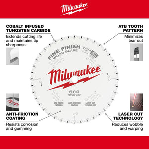 Milwaukee 48-40-1224 12 in. x 80-Tooth Fine Finish Circular Saw Blade