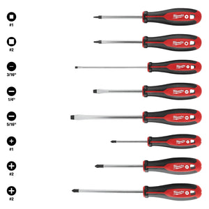 Milwaukee 48-22-2718 8pc Screwdriver Kit w/ Square
