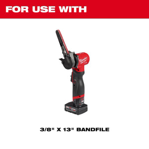 Milwaukee 48-80-7080 3/8 in. x 13 in. 80 Grit Bandfile Belts (4 Pack)