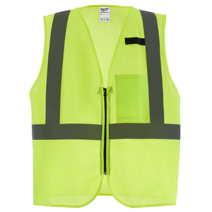 Milwaukee 48-73-2242 Class 2 High Visibility Yellow Mesh Safety Vest - L/XL