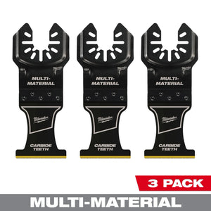 Milwaukee 49-25-1523 1-3/8" Carbide Teeth Multi-Material Multi-Tool Blades (3PK)