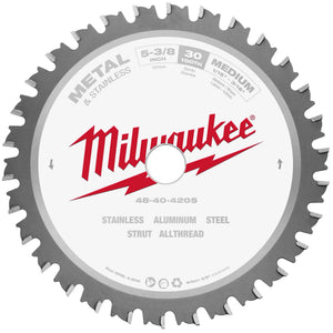 Milwaukee 48-40-4205 5-3/8" Metal & Stainless Cutting Circular Blade 5/8" Arbor