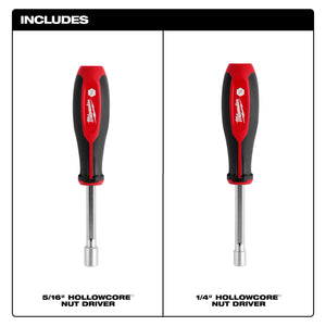 Milwaukee 48-22-2442 2pc SAE HollowCore™ Nut Driver Set