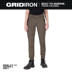 Milwaukee F652N Women's Double Knee Brown Jogger Pants