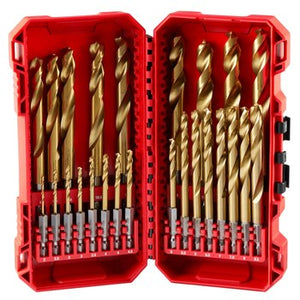 Milwaukee 48-89-4861 25PC SHOCKWAVE Impact Duty Titanium Metric Drill Bit Set