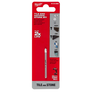 Milwaukee 48-20-8990 1/8" Tile and Natural Stone Bit