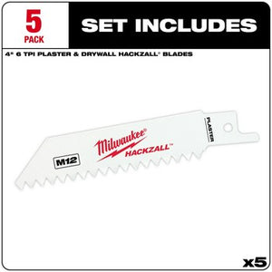 Milwaukee 49-00-5461 M12 Hackzall Blade-Plaster