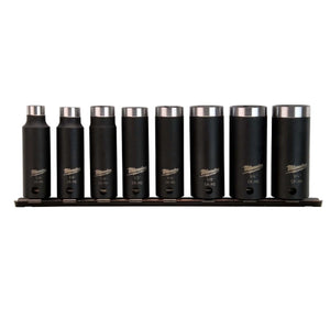 49-66-4419 Milwaukee SHOCKWAVE 3/8" Drive SAE Deep Well Impact Socket Set 8PC